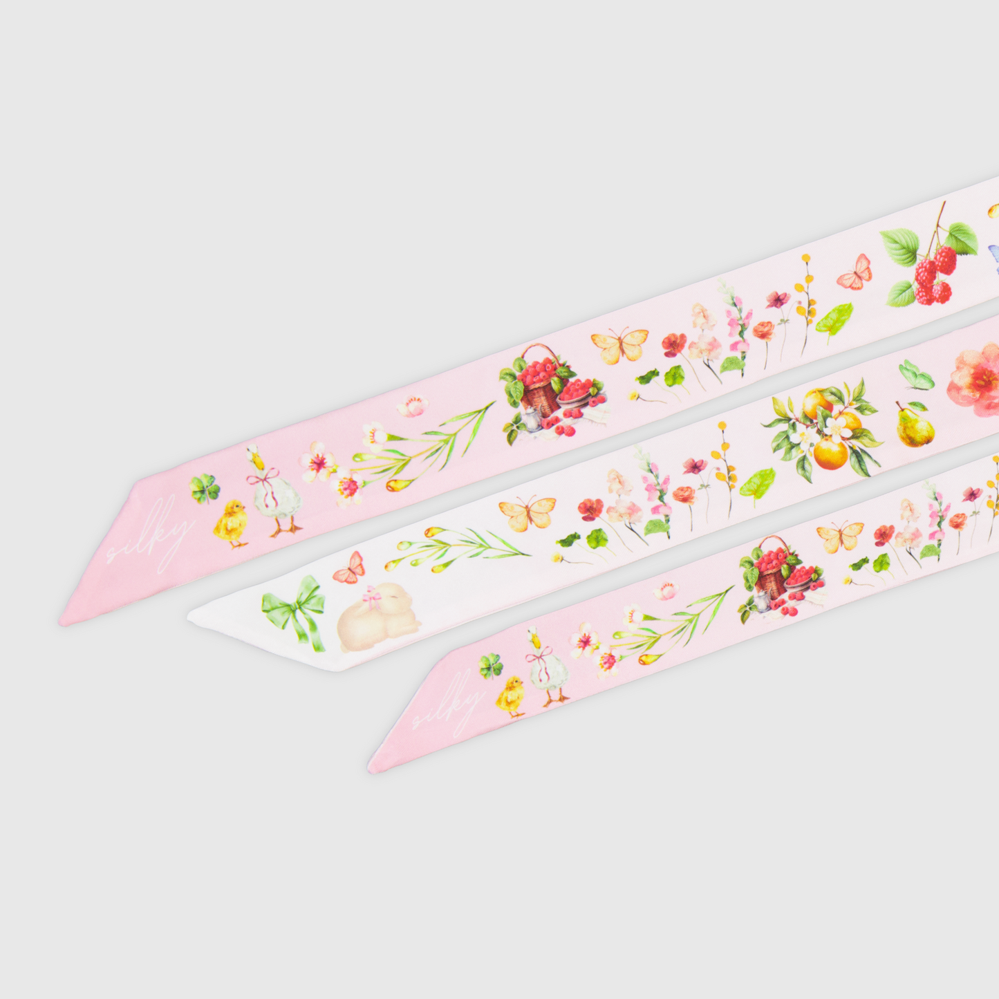 Pink Silk Pet Scarf