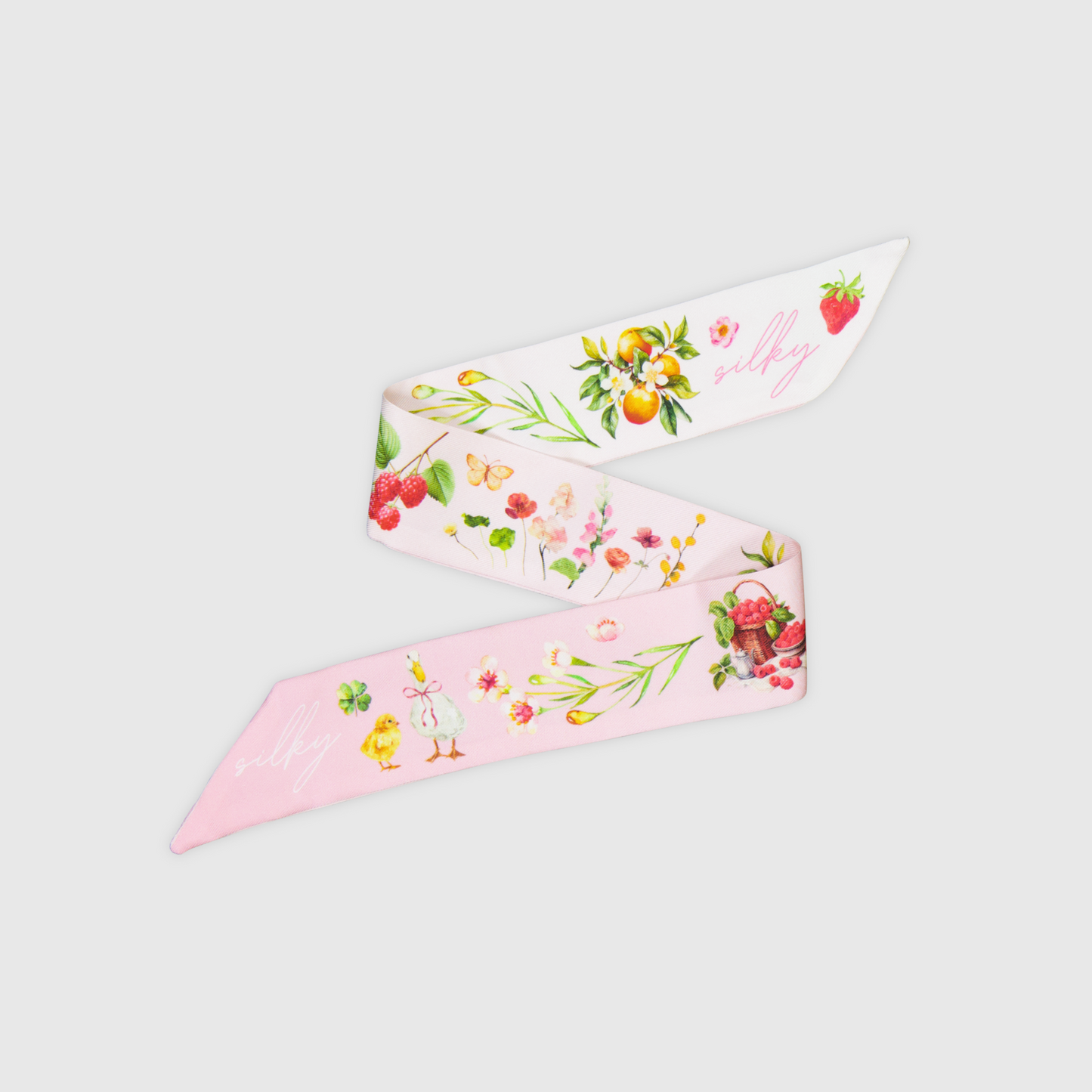 Pink Silk Pet Scarf